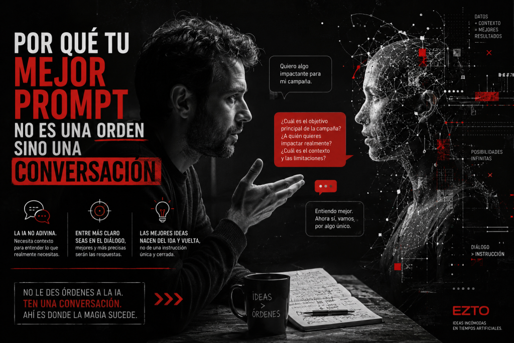 Por qué tu Mejor Prompt no es una Orden sino una Conversación